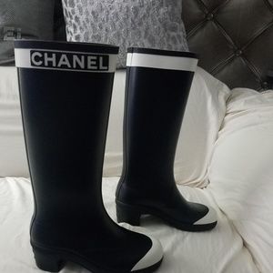 chanel rain boots 2018